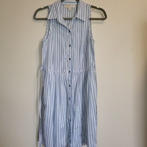 Michael Kors Blue Striped Dress size 6
